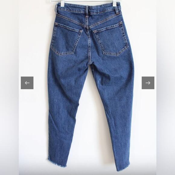 Old Navy O.G. Straight Leg High Rise Button-Fly Denim Blue Jeans Girl’s Size 16 - Picture 2 of 10